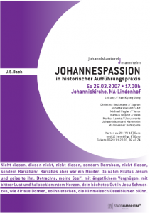 2007 Johannespassion
