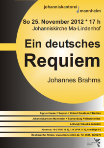 2012 Brahms Requiem